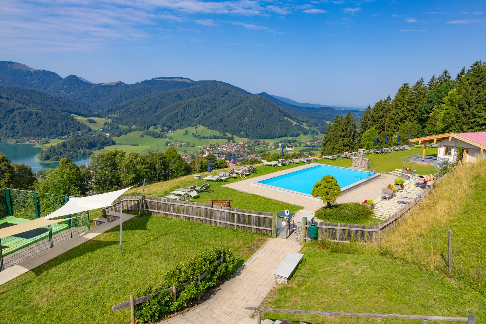 The heated pool