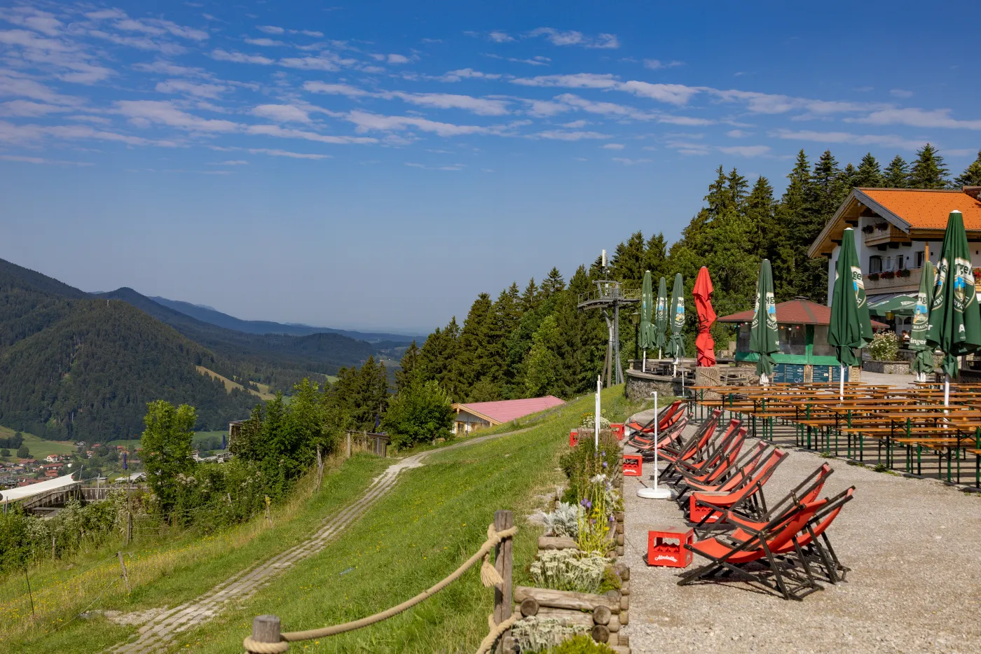 The terrace by the inn
