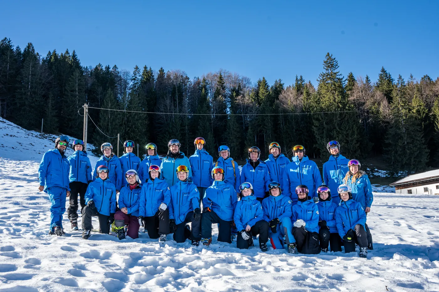 Das Team in Blau