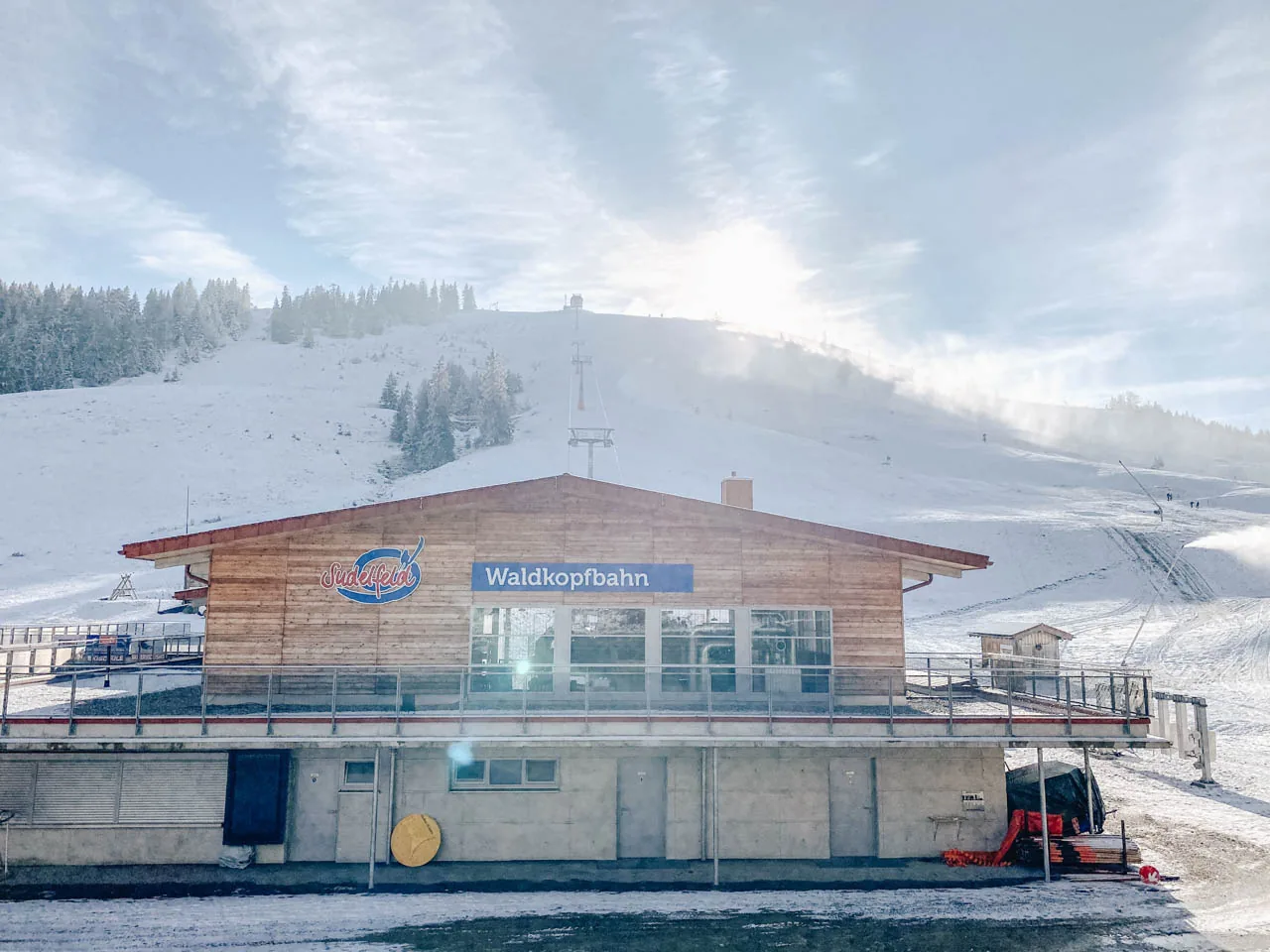 Die Talstation der Waldkopfbahn