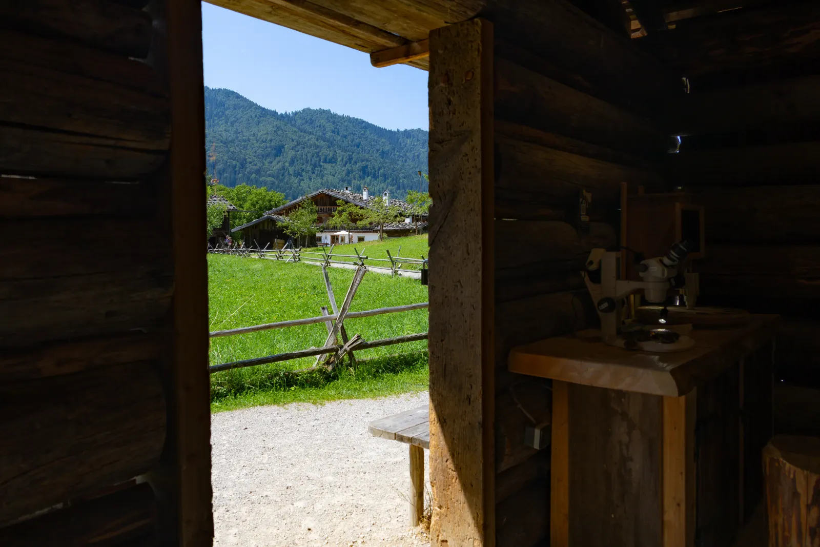 Vom Bienenhaus Richtung Haupthof