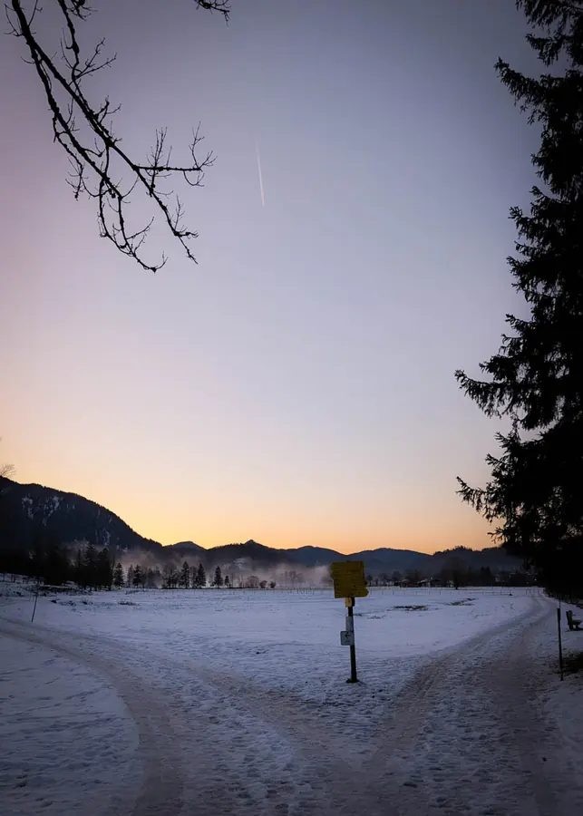 Loipen im Leitzachtal, Dezember 2024